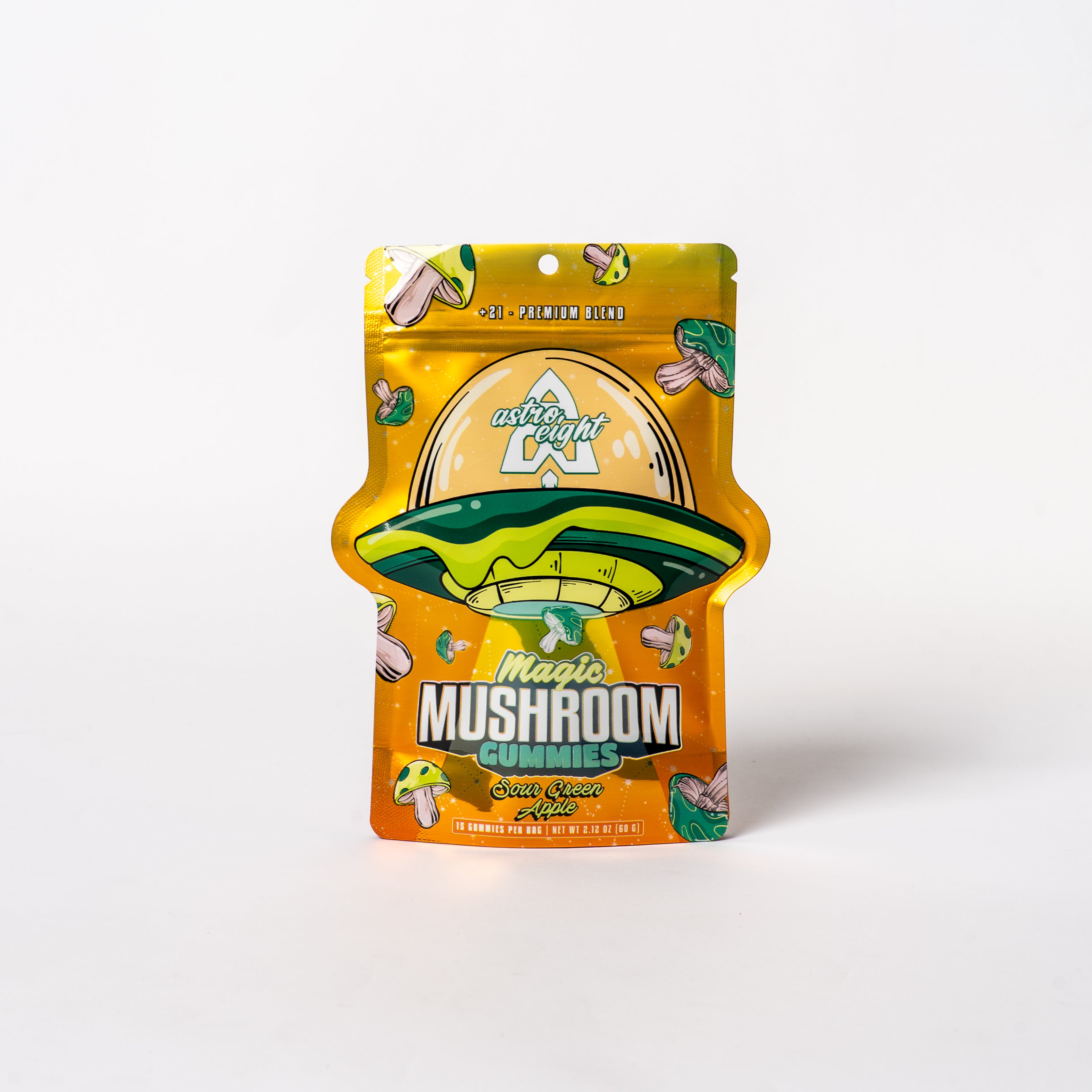 Sour Green Apple Magic Mushroom Gummies