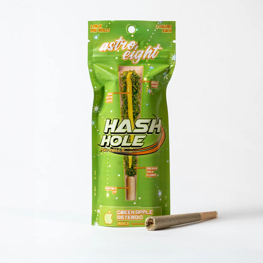 Green Apple Asteroid – Hash Hole Pre-Rolls (2ct.)