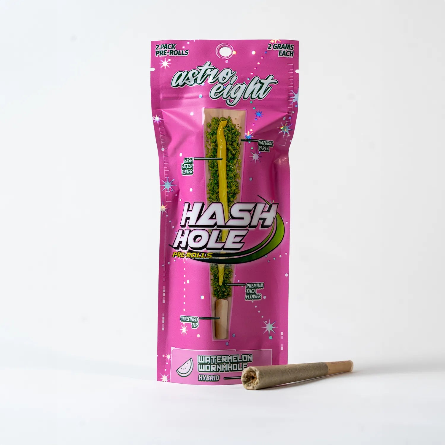 Watermelon Wormhole – Hash Hole Pre-Rolls (2ct.)